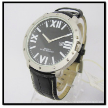 Chinese Factory Luxury Men Genuine Leather Quartz Watch